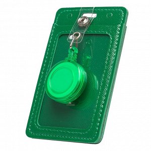 Картхолдер J019 футляр для карт на рулетке (green)