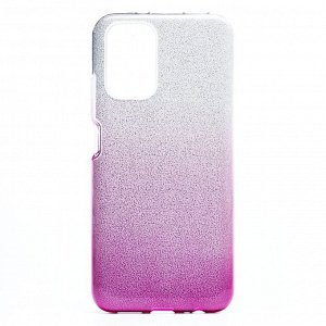 Чехол-накладка SC097 Gradient для "Xiaomi Redmi Note 10" (purple/silver)