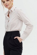 Charmstore / Рубашка классическая (бежевая полоска)