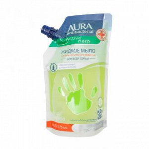 Жидкое мыло "Антибактериальное", AURA, 375 мл, в ассортименте
