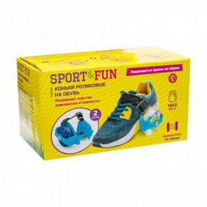 Коньки роликовые на обувь, Sport&Fun, в ассортименте