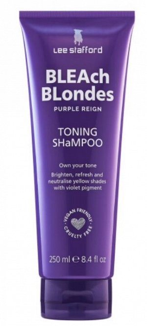 Lee Stafford Bleach Blondes Purple Reign Toning Shampoo Шампунь для осветленных волос тонирующий, 250 мл