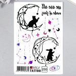 Татуировка на тело &quot;Заяц и кот&quot; 10х15 см