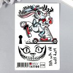 Татуировка на тело &quot;Заяц и кот&quot; 10х15 см