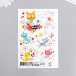 Татуировка на тело &quot;Котейки&quot; 10х15 см