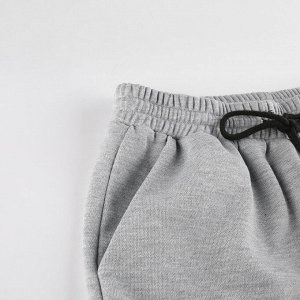 Женские трикотажные брюки с разрезами, цвет серый