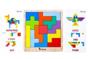 Тетрис Танграм "Тетрис" - это обучающая игра, развивающая пространственное мышление и воображение, а также мелкую моторику ребёнка.
Играя со тетрисом мы:

Изучаем геометрические фигуры;
Изучаем цвета 