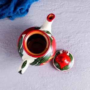 Чайник Риштанская Керамика "Гранаты", 650 мл