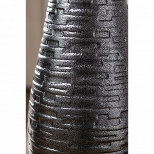 Ваза керамическая "Вавилон", напольная, глянец, металлик, 68 см