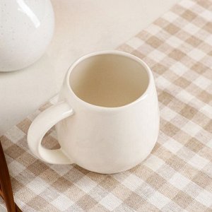 Кружка "Чайная", белая, керамика, 0.4 л