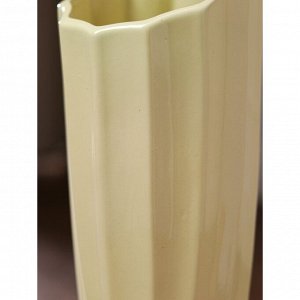 Ваза керамическая "Селена", напольная, бежевая, 44 см