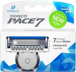 &#039;DORCO Kассеты для бритья PACE 7, с 7 лезвиями (4 шт) #  NEW
