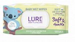 LURE Влажные салфетки детские 0+ 120шт
