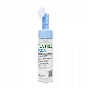 Пенка с силиконовой щеточкой PRIVIA aboutU Tea Tree Soda Bubble Cleanser, 200 мл