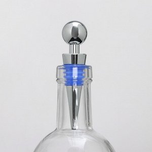 Пробка для бутылки Ice, 9 см, цвет синий