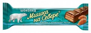 Батончик вафельный Мишка на севере 40 г (Крупской)