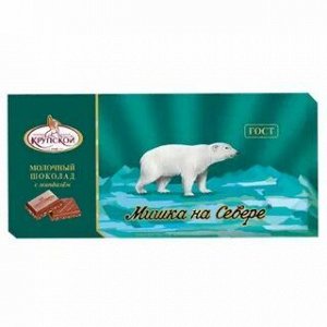 Шоколад Мишка на севере 100г (Крупской)