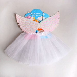 Карнавальный набор «Ангел», юбка, крылья, цвет белый