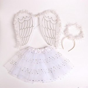 Карнавальный набор «Ангелочек», юбка, крылья, ободок