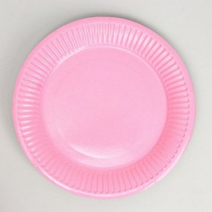 СИМА-ЛЕНД Набор бумажной посуды «С Днём Рождения!», единорожка, 6 тарелок, 6 стаканов, 1 гирлянда