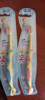 Зубная щетка «Children Tooth brush Seahorse» PINK  для детей от 6 до 9 лет