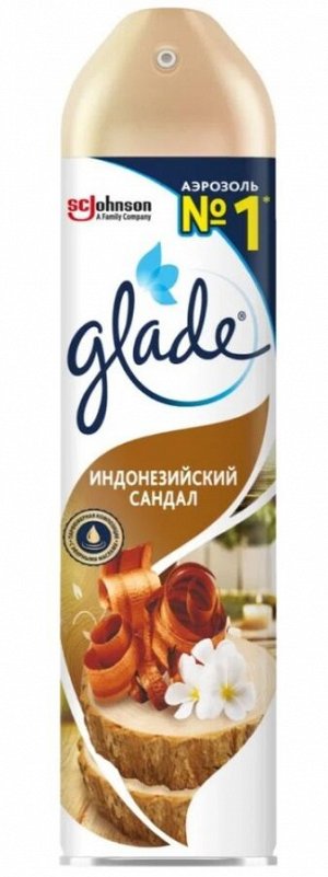 Освежитель воздуха Glade "Индонезийский сандал", аэрозоль, 300мл