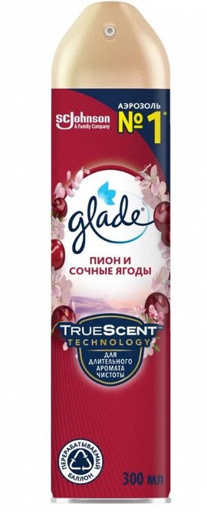 Освежитель воздуха Glade Пион и сочные ягоды, 300 мл
