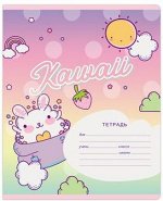 Тетрадь школьная 12л., КЛЕТКА BG &quot;&quot;Kawaii&quot;&quot;, ассорти