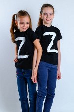 Футболка черного цвета с принтом &quot;Z&quot; (супрем)