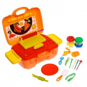 Набор для игры с пластилином «Веселый пикник», 4 баночки с пластилином