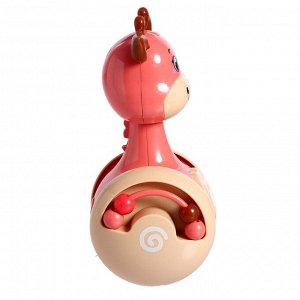 ZABIAKA Развивающая игрушка «Оленёнок Робби», цвет розовый
