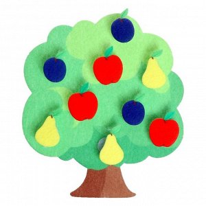 IQ-ZABIAKA Развивающий набор из фетра «Фруктовое дерево»