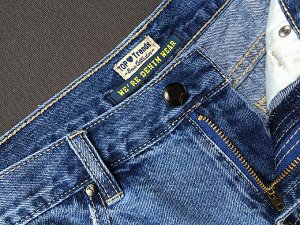 Женские джинсовые шорты с потертостями, цвет синий