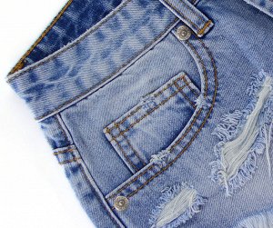 Женские джинсовые шорты, цвет светло-синий