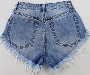 Женские джинсовые шорты, цвет светло-синий