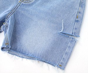 Женские широкие джинсовые шорты