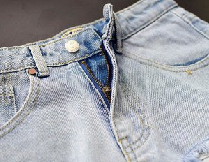 Женские джинсовые шорты, цвет светло-голубой