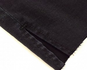 Женские удлиненные джинсовые шорты, цвет черный
