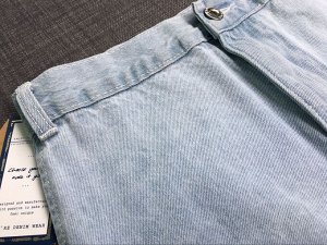 Длинная женская джинсовая юбка, цвет голубой
