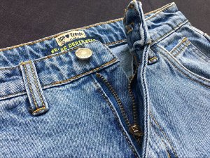 Женская джинсовая юбка-шорты, цвет голубой