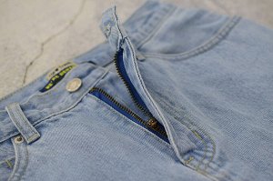 Женская джинсовая юбка с неровным краем, цвет голубой