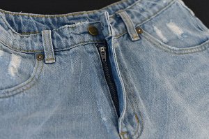 Женские джинсовые шорты, цвет голубой
