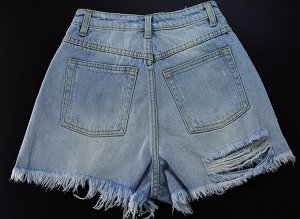Женские джинсовые шорты, цвет голубой