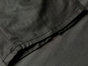 Женская юбка из экокожи, цвет черный