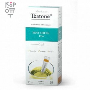 Чай в стиках для чашек зеленый с ароматом мяты, Teatone, 15 стиков по 1,8гр.