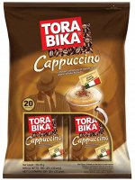 Кофе Tora Bika 3 в 1 Cappuccino с дополнительным пакетиком шоколадной крошки, 20 пакетиков по 25 г