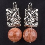Серьги с Солнечным камнем
