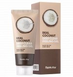 FarmStay Пилинг-скатка для лица с экстрактом кокоса Real Coconut Deep Clear Peeling Gel