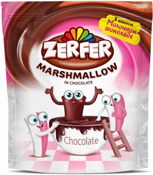 Маршмеллоу Zerfer клубника-сливки в шоколаде 110г