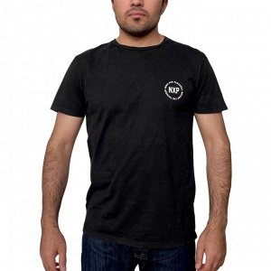 Брендовая мужская футболка NXP – мощный принт на спине «Become The Thunder». Удлиненный свободный фасон №281